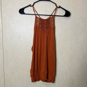 Aeropostale Terracotta Lace Camisole
